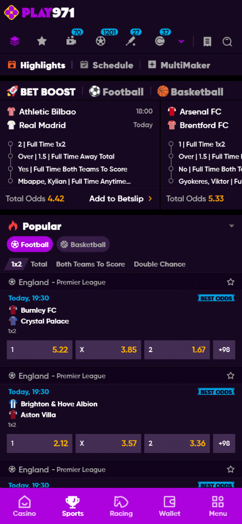 Play971 mobile version